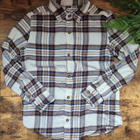 Kids Tommy Bahama Plaid Flannel Button-Up Shirt - Picture 10 of 10